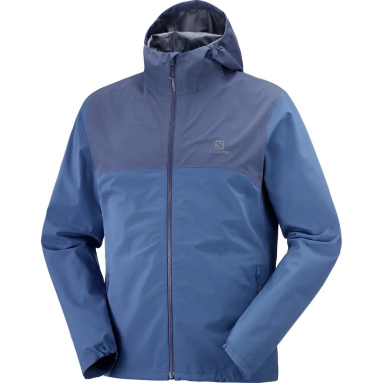 Salomon Essential Waterproof 2.5 L Men's Shell Jackets Navy | CA 83V9